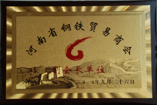 河南省鋼鐵貿(mào)易商會副會長